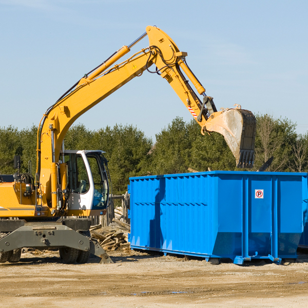 can i choose the location where the residential dumpster will be placed in Granville County